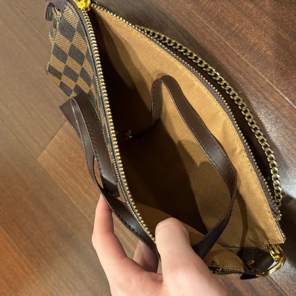 Brown Leather Checkered Womens luxury Shoulder Bag - Picture 5 of 5